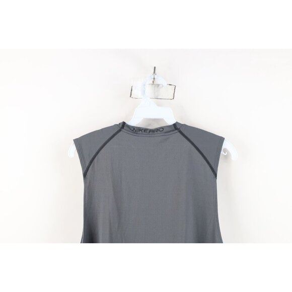 Nike Pro Mens L Slim Fit Big Swoosh Logo Compression Sleeveless Training T-Shirt - Picture 14 of 15